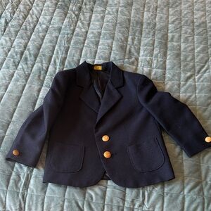 Classic Navy Kids Blazer with Gold Buttons